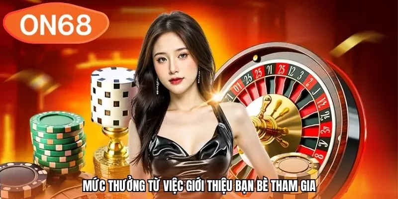 Mức thưởng từ việc giới thiệu bạn bè tham gia